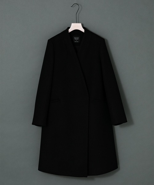 UNITED TOKYO（ユナイテッドトウキョウ） ノーカラーコート 1 ダーク