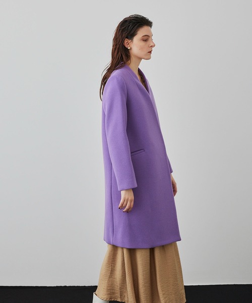 美品 UNITED TOKYO ノーカラー コート ブラック L UNITED TOKYO（ユナイテッドトウキョウ） ノーカラーコート 1 ブラウン