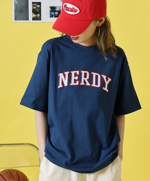 NERDY スマホショルダー tシャツ 半袖 T-SHIRTS Tシャツ レディース