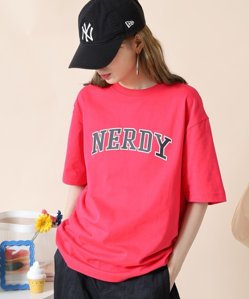NERDY スマホショルダー tシャツ 半袖 T-SHIRTS Tシャツ レディース