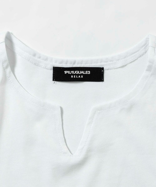 「1piu1uguale3 RELAX」 半袖Tシャツ L ブラック メンズ