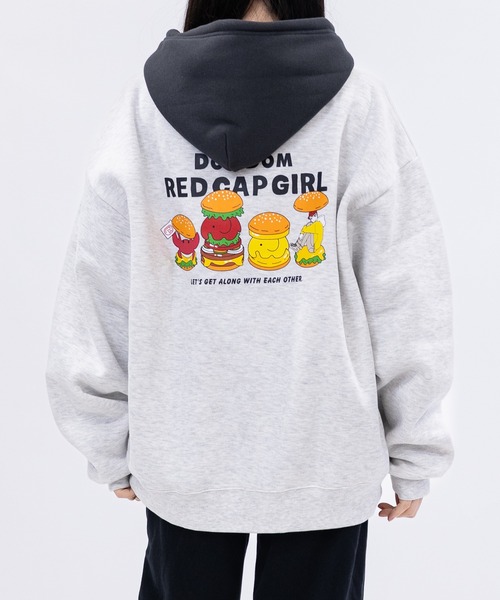 RED CAP GIRL（レッドキャプガール） パーカー 「a-r」「RCG×DOMDOM