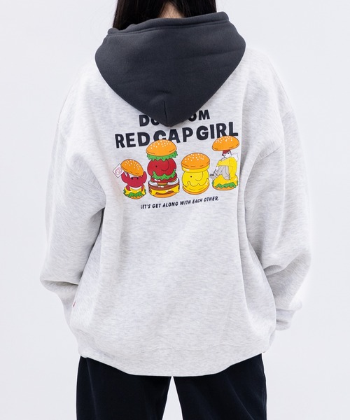 RED CAP GIRL（レッドキャプガール） パーカー 「a-r」「RCG×DOMDOM