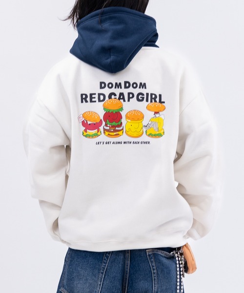 RED CAP GIRL（レッドキャプガール） パーカー 「a-r」「RCG×DOMDOM