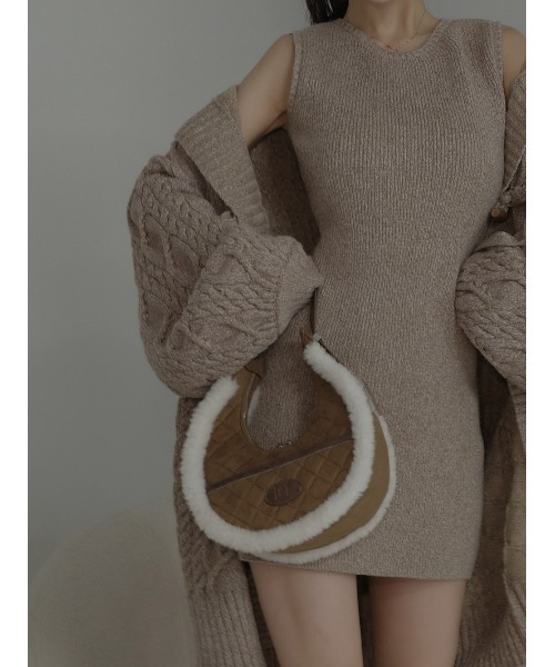Darich（ダーリッチ） ワンピース ケーブルアンサンブルニットミニ