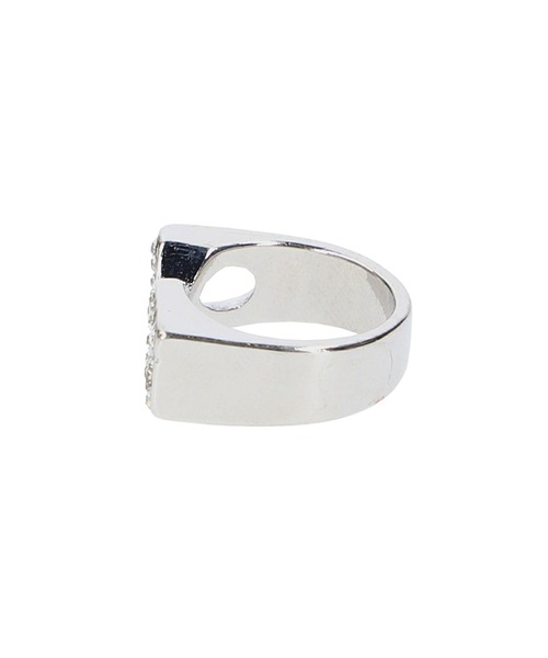 e.m. エックスガール コラボリング X-girl（エックスガール） 指輪 リング XG EMBLEM RHINESTONE RING