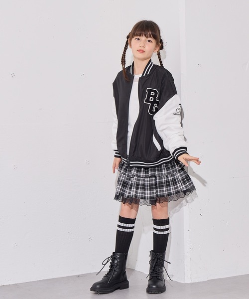 BISKEE スタジャン アウター 裏フリーススタジャン キッズ 子供服