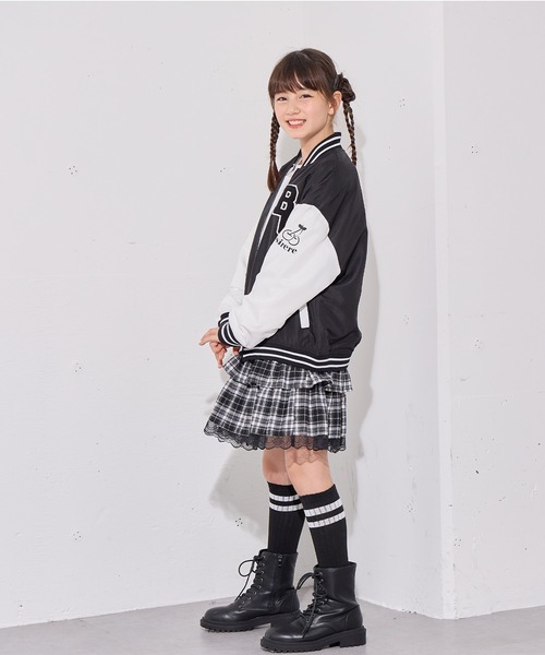 BISKEE スタジャン アウター 裏フリーススタジャン キッズ 子供服