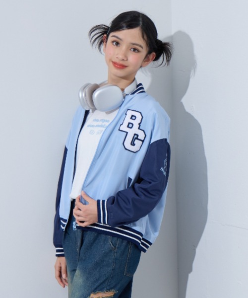 BISKEE スタジャン アウター 裏フリーススタジャン キッズ 子供服