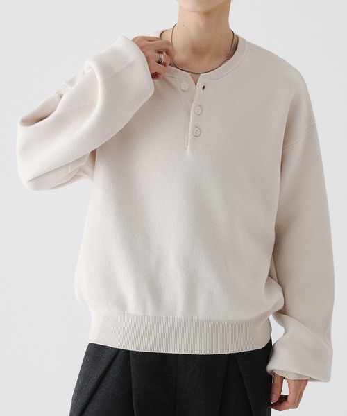 ガリャルダガランテのヘンリーネックニット セール】henryneck knit/ヘンリーネックニット（ニット/セーター