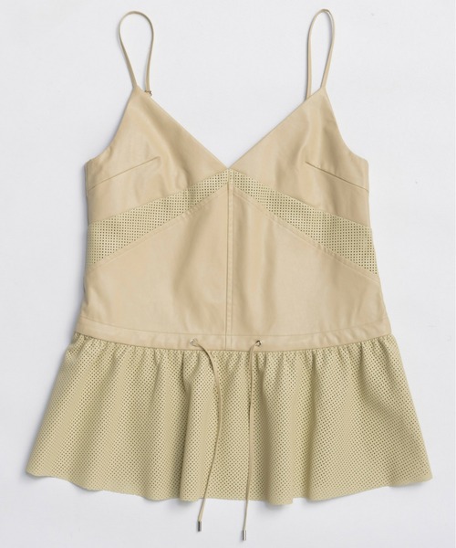 MAISON SPECIAL（メゾンスペシャル） チュニック Vegan Leather Peplum
