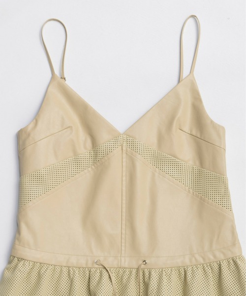 MAISON SPECIAL（メゾンスペシャル） チュニック Vegan Leather Peplum