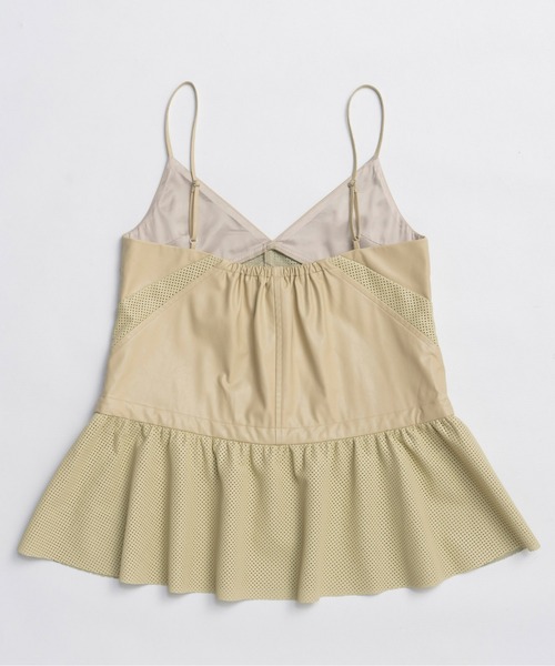 MAISON SPECIAL（メゾンスペシャル） チュニック Vegan Leather Peplum