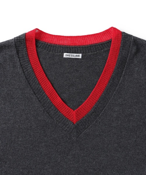 DRESSLAVE（ドレスレイブ） ニット セーター layered V neck pullover