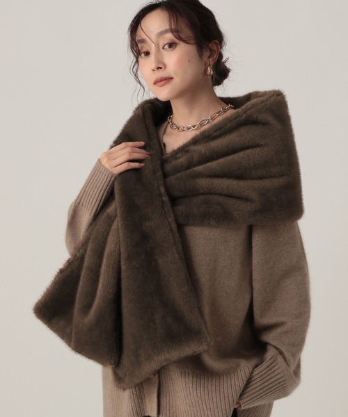 Elura（エルーラ） ストール マフラー ミンクライクファーストール