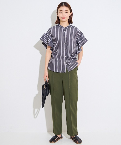 「LAVEANGE」 半袖ブラウス 5L ブルー レディース_画像5