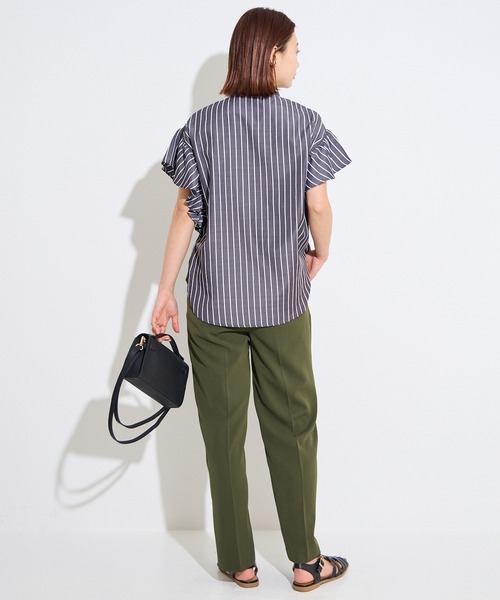 「LAVEANGE」 半袖ブラウス 5L ブルー レディース_画像9
