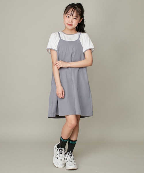 「JENNI love」 「KIDS」半袖ワンピース 150cm サックスブルー キッズ_画像2