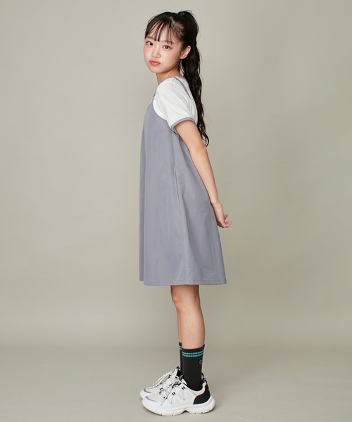 「JENNI love」 「KIDS」半袖ワンピース 150cm サックスブルー キッズ_画像3
