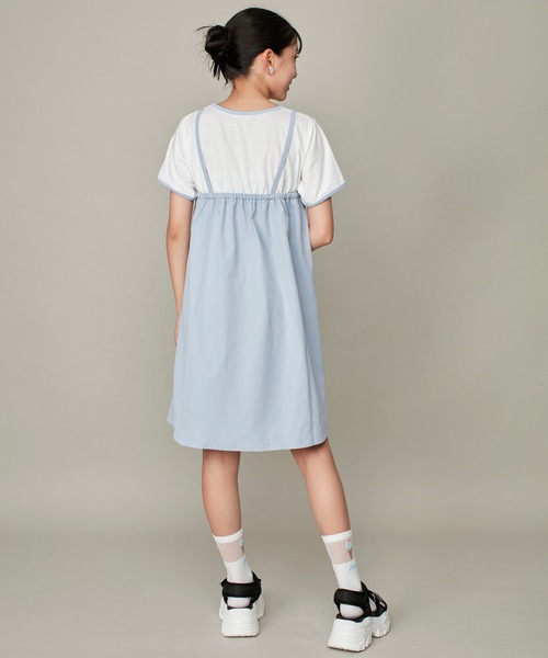 「JENNI love」 「KIDS」半袖ワンピース 150cm サックスブルー キッズ_画像7