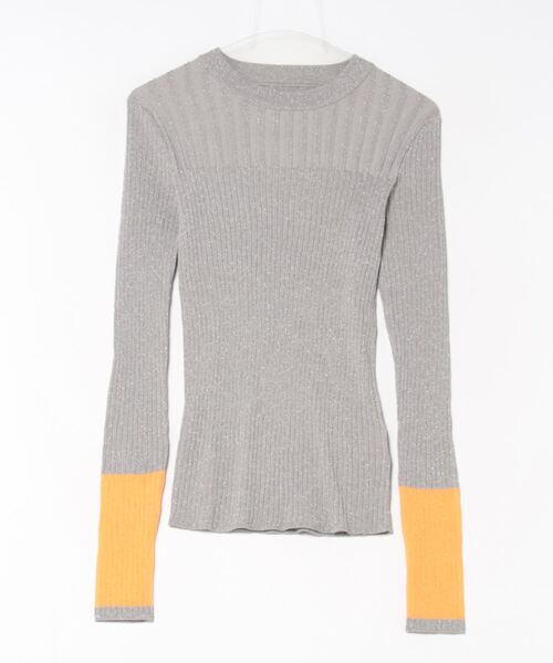 「DouDou」 長袖ニット FREE グレー レディース_画像2