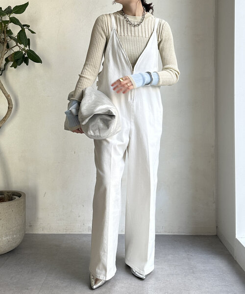 「DouDou」 長袖ニット FREE グレー レディース_画像4