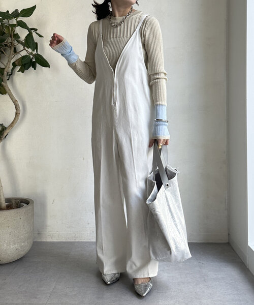 「DouDou」 長袖ニット FREE グレー レディース_画像5