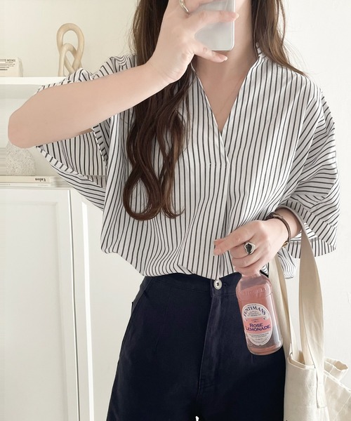 「classicalelf」 半袖ブラウス X-LARGE ブラック系その他 レディース_画像4