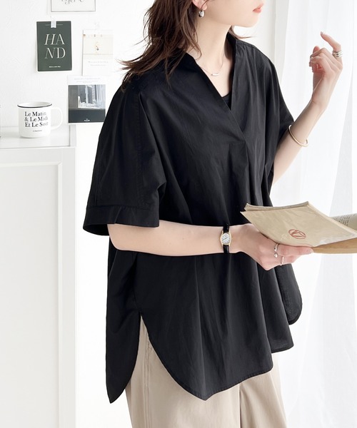 「classicalelf」 半袖ブラウス X-LARGE ブラック系その他 レディース_画像9
