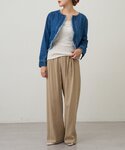 コート アウター ショートデニムボレロ レディースの詳細画像3