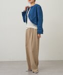 コート アウター ショートデニムボレロ レディースの詳細画像4