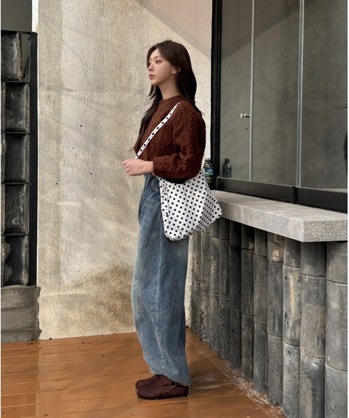 デニム ワイドパンツ　バルーン　サイズL 新品 ワイドパンツ ジーンズ デニム デニムパンツ 「ユニセックス」韓国