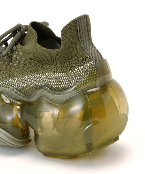 「grounds」 ローカットスニーカー 42 カーキ メンズ_画像6