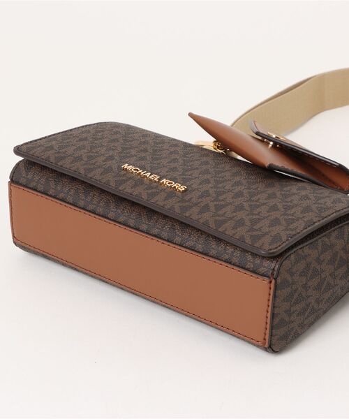 ■新品■未使用■ MICHAEL KORS マイケルコース MK柄 PVC×レザー チェーン ショルダーバッグ レディース ブラウン系 AS6033 MICHAEL KORS（マイケルコース） ショルダーバッグ FREE ブラウン