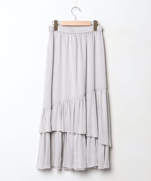 「LOULOU WILLOUGHBY」 ロングスカート 2 ライトグレー レディース_画像2