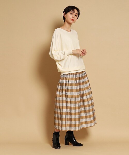 「Dessin」 長袖ニット 02 アイボリー レディース_画像2