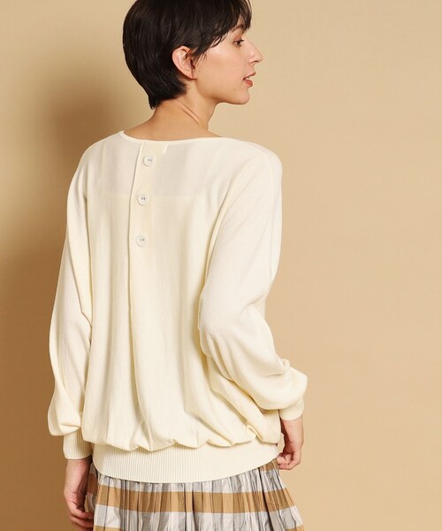 「Dessin」 長袖ニット 02 アイボリー レディース_画像3