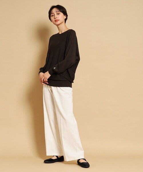 「Dessin」 長袖ニット 02 アイボリー レディース_画像5