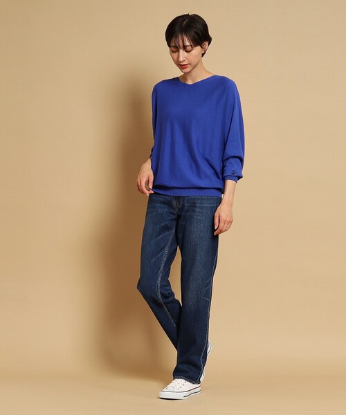 「Dessin」 長袖ニット 02 アイボリー レディース_画像7