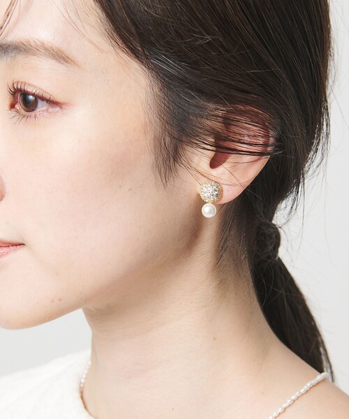 UNITED ARROWS（ユナイテッドアローズ） イヤリング パヴェボール