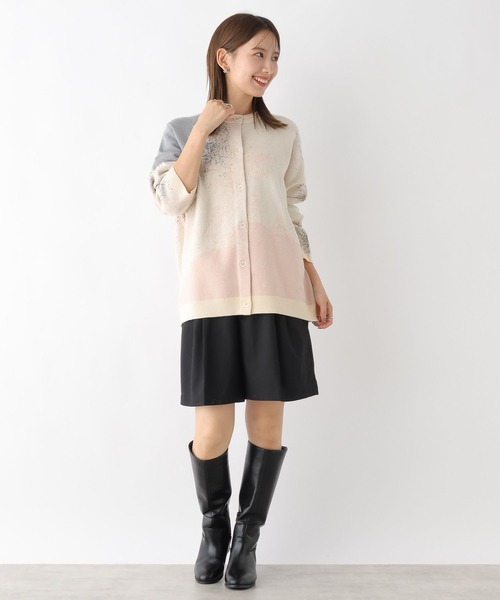 「LEPSIM」 ニットカーディガン FREE ブルー レディース_画像8