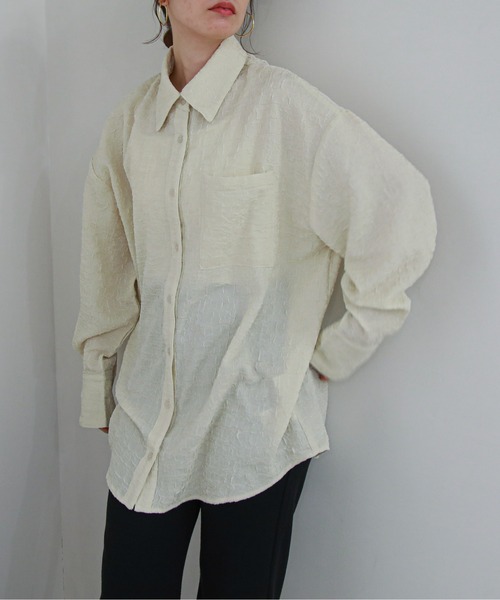 「feepur」 長袖シャツ MEDIUM ブラック レディース_画像2