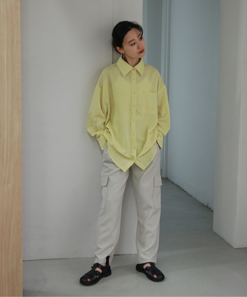 「feepur」 長袖シャツ MEDIUM ブラック レディース_画像7