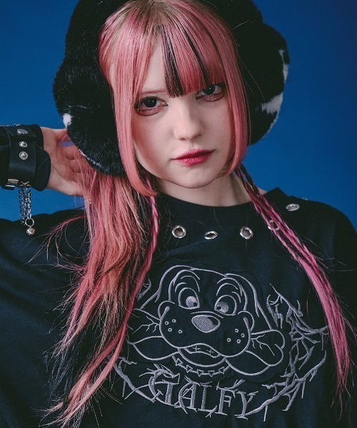 A＇GEM/9 × .kom GALFY/ガルフィー 穴あきPUNCHロンTee GALFY（ガルフィー） tシャツ A'GEM/9 × .kom 穴あきPUNCHロンTee