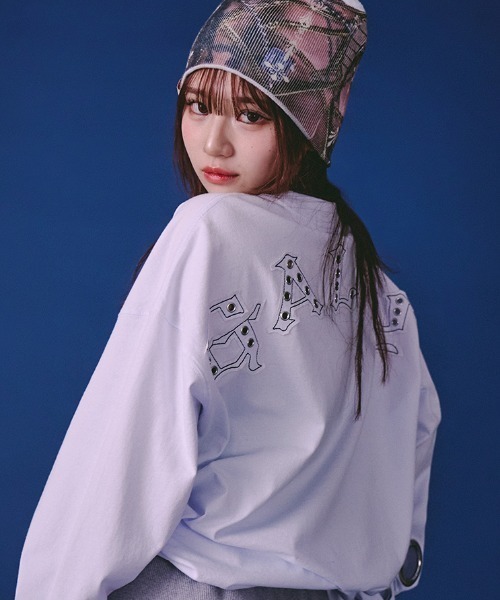 GALFY（ガルフィー） tシャツ A'GEM/9 × .kom 穴あきPUNCHロンTee