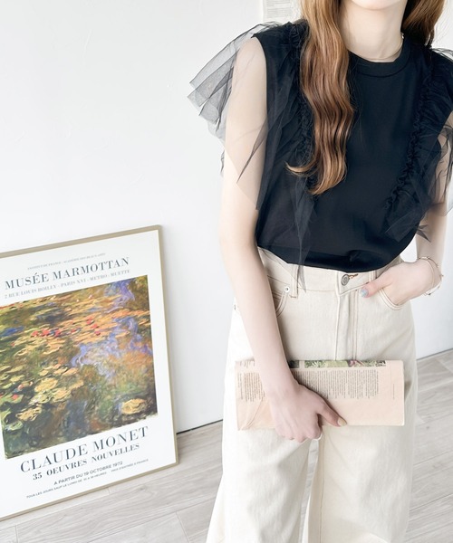 「classicalelf」 ノースリーブトップス MEDIUM ベージュ レディース_画像6