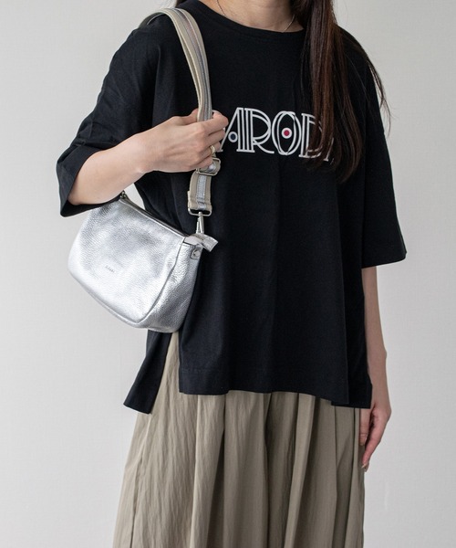 RIPANI メタリックレザー3ポケットバッグ　3wayショルダー付　シルバー RIPANI（リパーニ） ショルダーバッグ バッグ 「RIPANI」スポーティ