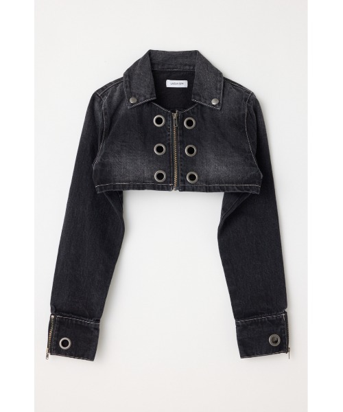 LAGUA GEM（ラグアジェム） デニムジャケット gジャン CROPPED EYELET