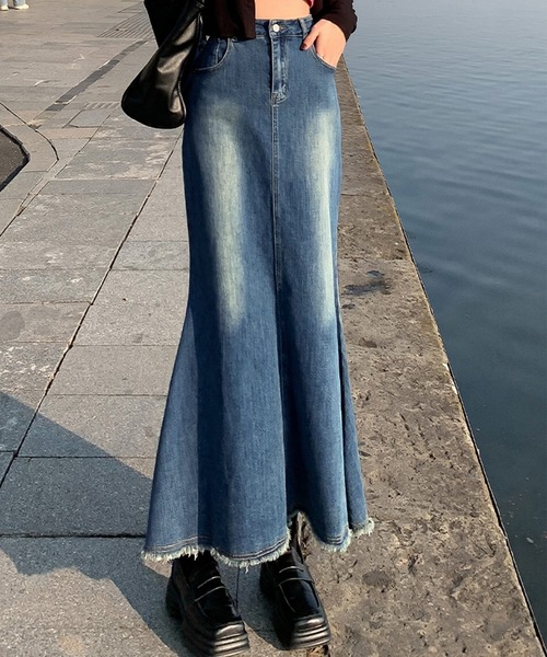 「DAY CLOSET」 デニムスカート M ブラック レディース_画像2