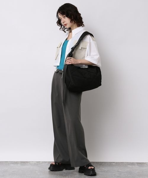 「JEANASIS」 パンツ MEDIUM チャコールグレー レディース_画像2